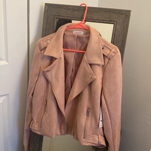 Blush Pink Faux Suede